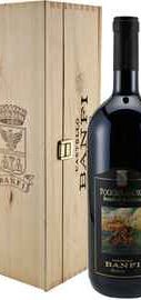 Вино красное сухое «Castello Banfi Poggio all'Oro Brunello di Montalcino Riserva» 2015 г., в деревянной коробке