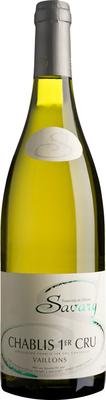 Вино белое сухое «Domaine F. & O. Savary Chablis Premier Cru AOC Les Vaillons» 2011