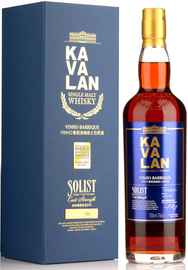 Виски тайваньский «Kavalan Solist Vinho Barrique (58,6%)» в подарочной упаковке