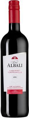 Вино безалкогольное красное полусухое «Vina Albali Cabernet-Tempranillo Low Alcohol» 2019 г.