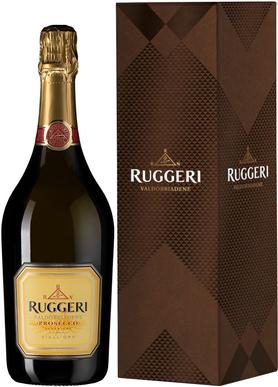 Вино игристое белое сухое «Ruggeri Prosecco Valdobbiadene Giall'Oro» в подарочной упаковке