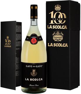 Вино белое сухое «Gavi dei Gavi, 1.5 л» 2020 г. в подарочной упаковке