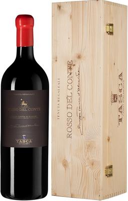 Вино красное сухое «Tasca d'Almerita Rosso del Conte» 2016 г., в деревянной коробке