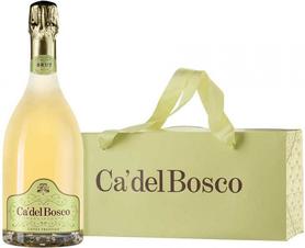 Вино игристое белое брют «Franciacorta Brut Cuvee Prestige» в подарочной упаковке