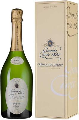 Вино игристое белое сухое «Grande Cuvee 1531 de Aimery Cremant de Limoux» в подарочной упаковке