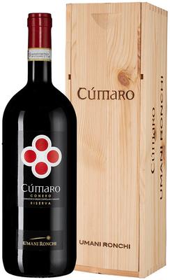 Вино красное сухое «Cumaro Conero Riserva» 2017 г., в деревянной коробке