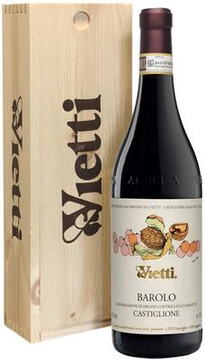 Вино красное сухое «Vietti Barolo Castiglione» 2018 г., в деревянной коробке