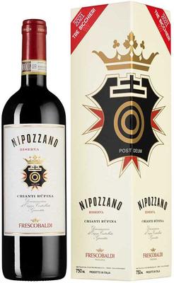 Вино красное сухое «Nipozzano Chianti Rufina Riserva, 1.5 л» 2018 г., в подарочной упаковке