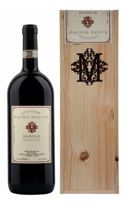 Вино красное сухое «Mauro Molino Barolo» 2018 г., в деревянной коробке