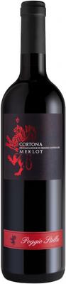 Вино красное сухое «Poggio Stella Cortona Merlot» 2019 г.