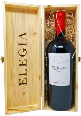 Вино красное полусухое «Elegia Primitivo di Manduria Riserva» 2017 г., в деревянной коробке