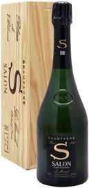 Шампанское белое брют «Salon Le Mesnil Blanc de Blancs, 1.5 л» 1999 г., в подарочном деревянном футляре
