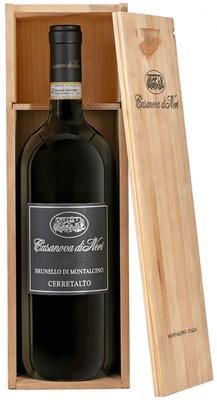 Вино красное сухое «Cerretalto Brunello di Montalcino» 2016 г., в деревянной коробке