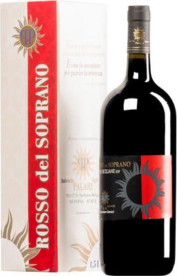 Вино красное сухое «Rosso del Soprano» 2016 г., в подарочной упаковке