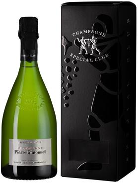 Шампанское белое сухое «Pierre Gimonnet & Fils Special Club Grands Terroirs de Chardonnay» 2015 г., в подарочной упаковке