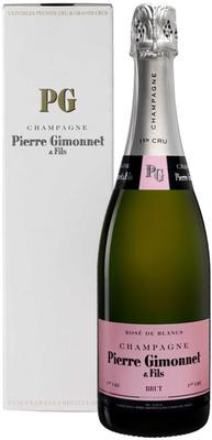 Шампанское розовое брют «Pierre Gimonnet & Fils Rose de Blancs Brut 1er Cru» в подарочной упаковке