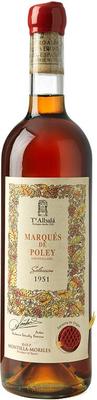 Вино ликёрное сухое «Marques de Poley Amontillado Seleccion Montilla-Moriles, 0.75 л» 1951 г.