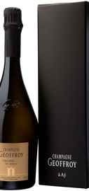 Шампанское белое брют «Champagne Geoffroy Volupte Brut Premier Cru» в подарочной упаковке
