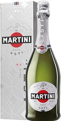 Вино игристое белое сладкое «Martini Asti» в подарочной упаковке