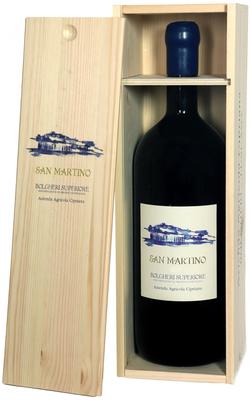 Вино красное сухое «Cipriana San Martino Bolgheri Superiore» 2017 г., в деревянной коробке