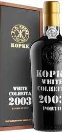 Портвейн сладкий «Kopke Colheita White Porto» 2003 г., в деревянной коробке