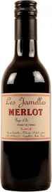 Вино красное сухое «Les Jamelles Merlot» 2020 г.