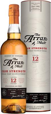 Виски шотландский «Arran 12 years Cask Strength» в тубе