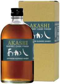Виски японский «Akashi Blended Sherry Cask» в подарочной упаковке