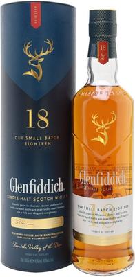 Виски шотландский «Glenfiddich 18 Years Old, 0.7 л» в тубе