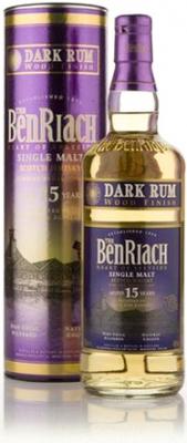 Виски шотландский «Benriach 15 years Dark Rum» в тубе