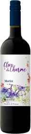 Вино красное сухое «Cloce du Charme Merlot» 2021 г.