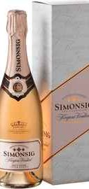Игристое вино розовое брют «Simonsig Kaapse Vonkel Brut Rose» 2020 г. в подарочной упаковке