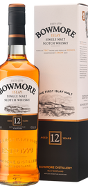 Виски шотландский «Bowmore 12 years, 0.05 л» в подарочной упаковке