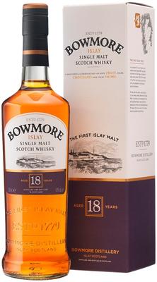 Виски шотландский «Bowmore 18 years» в подарочной упаковке
