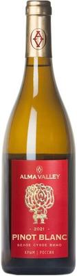 Вино белое сухое «Alma Valley Pinot Blanc» 2021 г.
