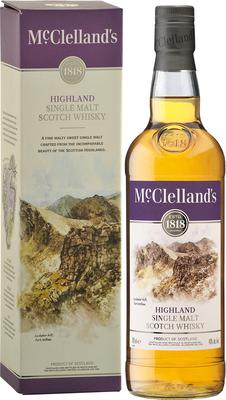 Виски шотландский «McClelland's Highland» в подарочной упаковке