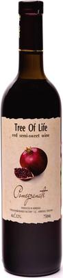 Вино красное полусладкое «Дерево Жизни Гранатовое»