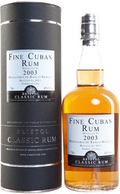 Ром «Bristol Classic Rum Fine Cuban Rum» 2003 г., в тубе
