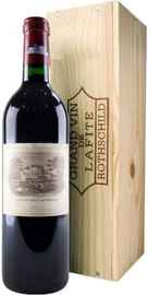Вино красное сухое «Chateau Lafite Rothschild» 2017 г., в деревянной подарочной упаковке
