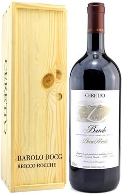 Вино красное сухое «Ceretto Barolo Bricco Rocche» 2016 г., в деревянной коробке