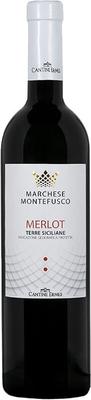 Вино красное сухое «Marchese Montefusco Merlot» 2021 г.