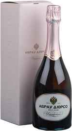 Вино игристое розовое брют «Абрау-Дюрсо Империал Брют Розе» в подарочной упаковке