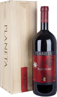 Вино красное сухое «Planeta Burdese» 2008 г. в деревянной коробке