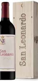 Вино красное сухое «San Leonardo» 2015 г., в деревянной коробке
