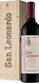 Вино красное сухое «San Leonardo» 2016 г., в деревянной коробке
