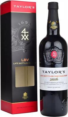 Портвейн сладкий «Taylor's Late Bottled Vintage Port» 2016 г., в подарочной упаковке