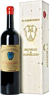 Вино красное сухое «Il Marroneto Brunello di Montalcino» 2016 г., в деревянной коробке