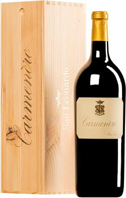 Вино красное сухое «Tenuta San Leonardo Carmenere» 2016 г., в деревянной коробке