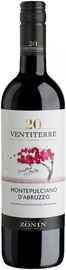 Вино красное сухое «Zonin 20 Ventiterre Montepulciano d'Abruzzo» 2020 г.