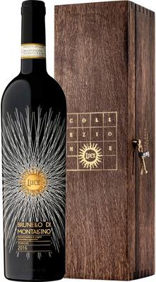 Вино красное сухое «Luce Della Vite Brunello di Montalcino» 2016 г., в деревянной коробке